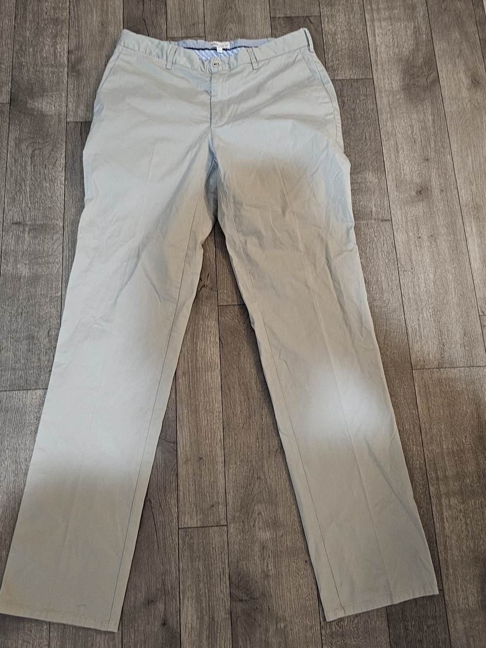 Peter Millar Men’s Straight Fit Silk Blend Light Gray Pants Size 33 X 33{Bx26}